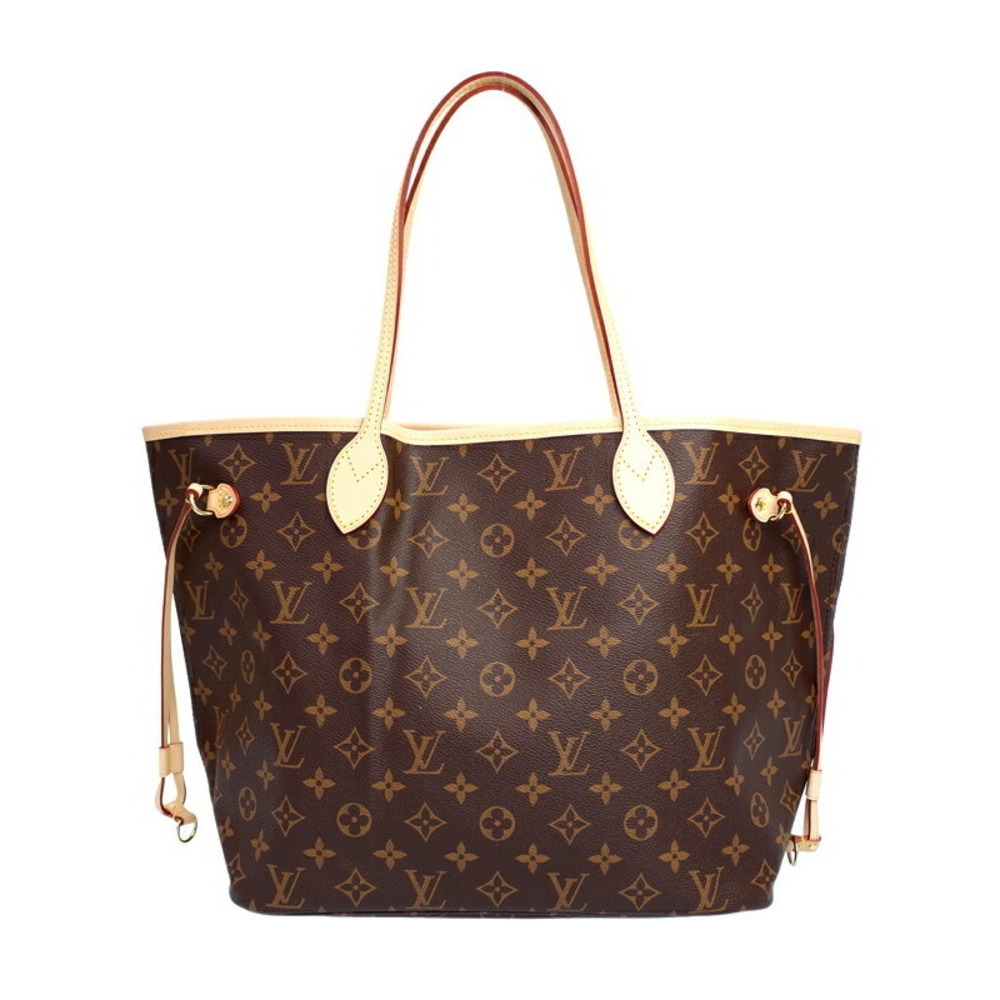 Louis Vuitton Monogram Pouch Brown Tote Bag Neverfull Leather - Picture 2 of 5